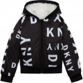 Abrigo reversible capucha DKNY para NIÑA