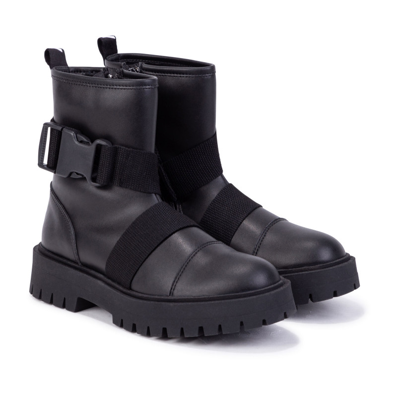 DKNY Ankle boots with buckle girl black Kids around
