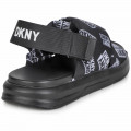 Sandales matelassées à scratch DKNY pour FILLE