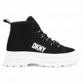 Sneakers di tela con lacci DKNY Per BAMBINA