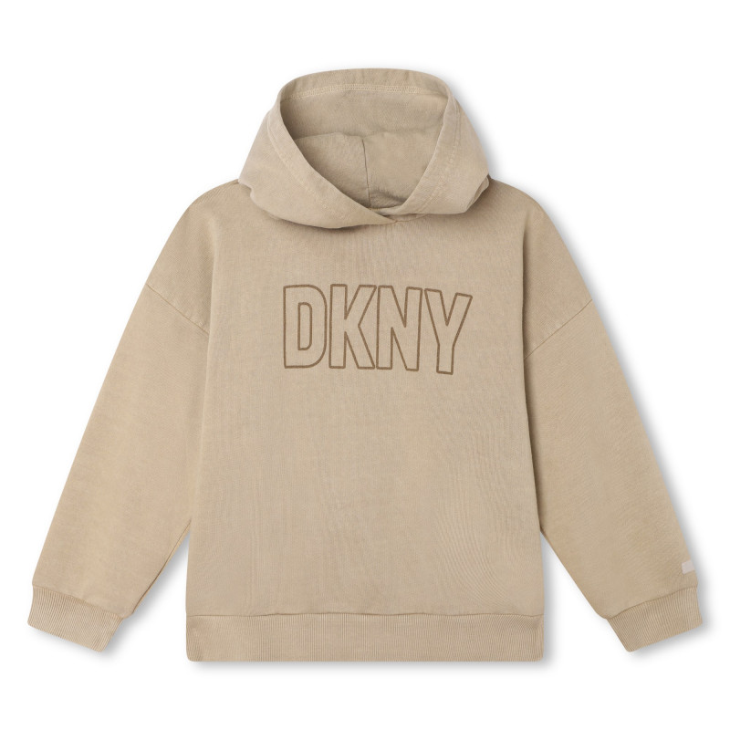DKNY Hooded sweatshirt unisex brown Kids around