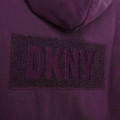 Fleece vest met capuchon DKNY Voor