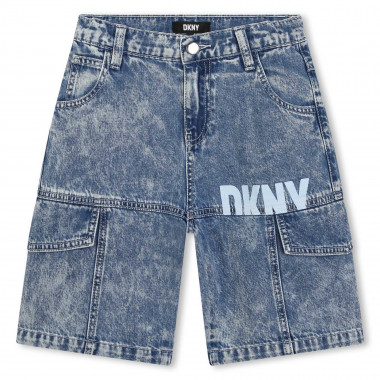 Shorts regolabili in jeans DKNY Per RAGAZZO