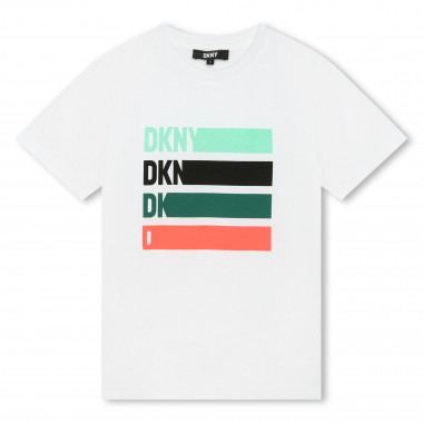 Katoenen T-shirt korte mouwen DKNY Voor
