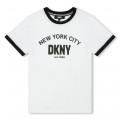 T-shirt bicolore in cotone DKNY Per RAGAZZO