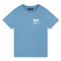 Katoenen T-shirt korte mouwen DKNY Voor