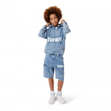 Hooded denim jacket DKNY for UNISEX
