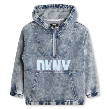 Hooded denim jacket DKNY for UNISEX