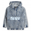 Blouson en jean à capuche DKNY pour UNISEXE