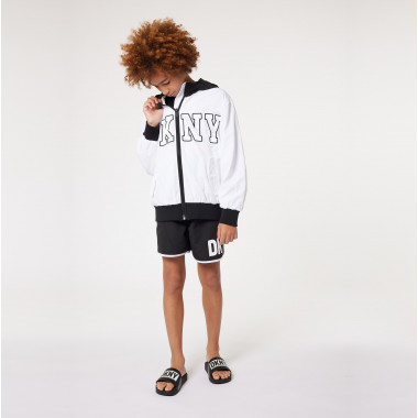 Hooded zip-up jacket DKNY for UNISEX