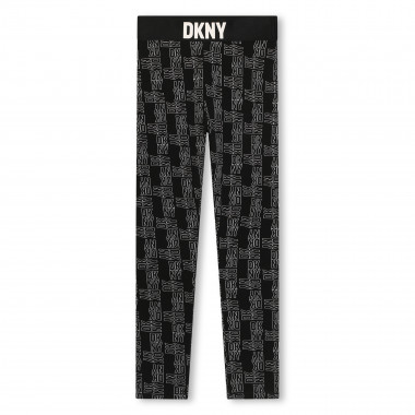 Katoenen legging met print DKNY Voor