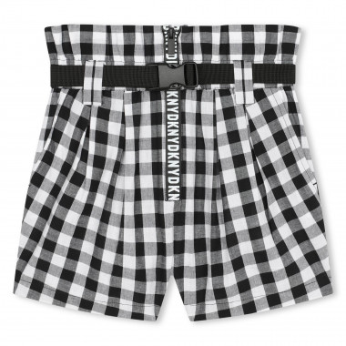 Checked cotton shorts DKNY for GIRL