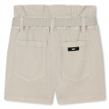 Shorts in cotone e cintura DKNY Per BAMBINA
