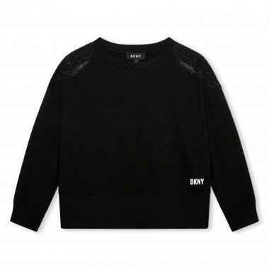 Fleece sweatshirt DKNY for GIRL