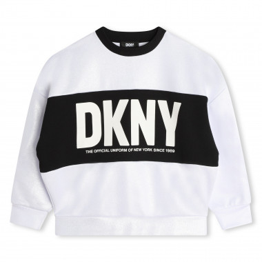 Felpa in tinta argentata DKNY Per BAMBINA