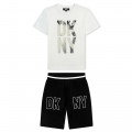 Ensemble T-shirt et bermuda DKNY pour GARCON