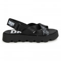 Sandali di pelle con scratch DKNY Per BAMBINA