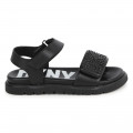 Sandales en cuir avec scratch DKNY pour FILLE