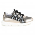Leather and mesh trainers DKNY for GIRL