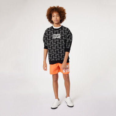 Fleece sweatshirt met print DKNY Voor