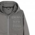 Cotton jersey zip sweatshirt DKNY for BOY