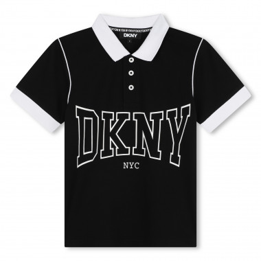 Two-tone buttoned polo shirt DKNY for BOY