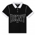 Two-tone buttoned polo shirt DKNY for BOY