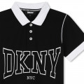 Two-tone buttoned polo shirt DKNY for BOY