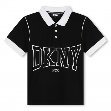 Polo boutonné bicolore DKNY pour GARCON