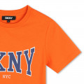 Katoenen T-shirt korte mouwen DKNY Voor