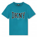 Katoenen T-shirt korte mouwen DKNY Voor