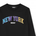 Long-sleeved cotton T-shirt DKNY for BOY