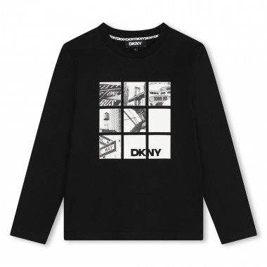 Long-sleeved cotton T-shirt DKNY for BOY