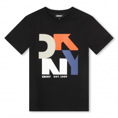 Kurzarm-T-Shirt aus Baumwolle DKNY Für JUNGE