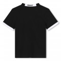 Two-tone cotton T-shirt DKNY for UNISEX