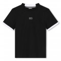 T-shirt bicolore in cotone DKNY Per UNISEX