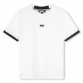 Two-tone cotton T-shirt DKNY for UNISEX