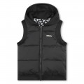 Hooded sleeveless puffer DKNY for UNISEX