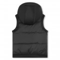 Hooded sleeveless puffer DKNY for UNISEX