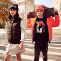 Hooded sleeveless puffer DKNY for UNISEX