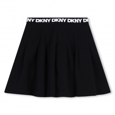 Plooirok met elastische taille DKNY Voor