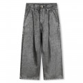 Wide-leg cotton jeans DKNY for GIRL