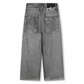 Wide-leg cotton jeans DKNY for GIRL