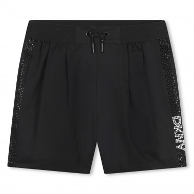 Shorts in cotone con strass DKNY Per BAMBINA