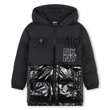 Hooded puffer jacket DKNY for GIRL