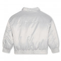 Zip-up satin-finish jacket DKNY for GIRL