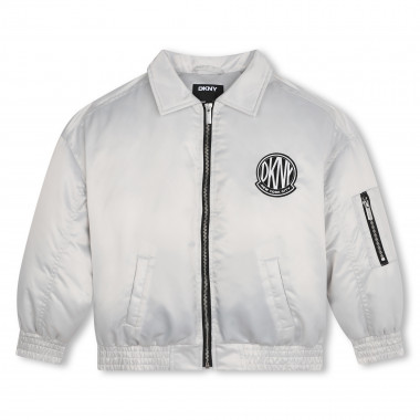 Zip-up satin-finish jacket  for 