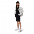 Blouson zippé effet satiné DKNY pour FILLE