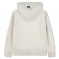 Hooded fleece cardigan DKNY for UNISEX