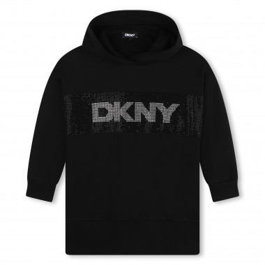 Robe à capuche en molleton DKNY pour FILLE